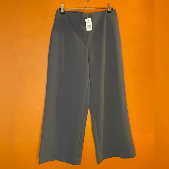 NWT LOFT Petite Pull On Wide Leg Pants - Picture 1 of 5
